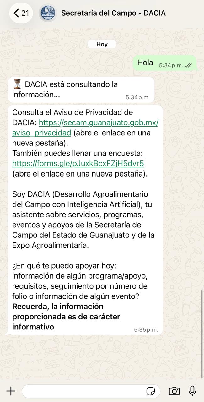 Asistente agroalimentario RAG vía WhatsApp